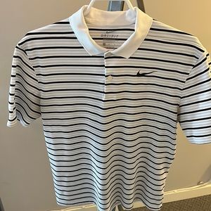 Nike Dri-Fit Striped Golf Polo